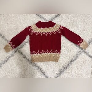 Red and Tan Women's Mohave Sweater
